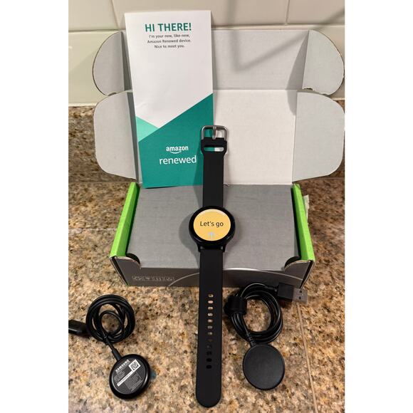 RENEWED Samsung Galaxy Active 2 Smartwatch 44mm With Extra Charging Cable Black - Picture 2 of 12